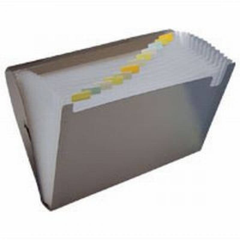 PASTA SANFONADA OFICIO C/ 31 DIVISÓRIAS FUME - ACP  ACP