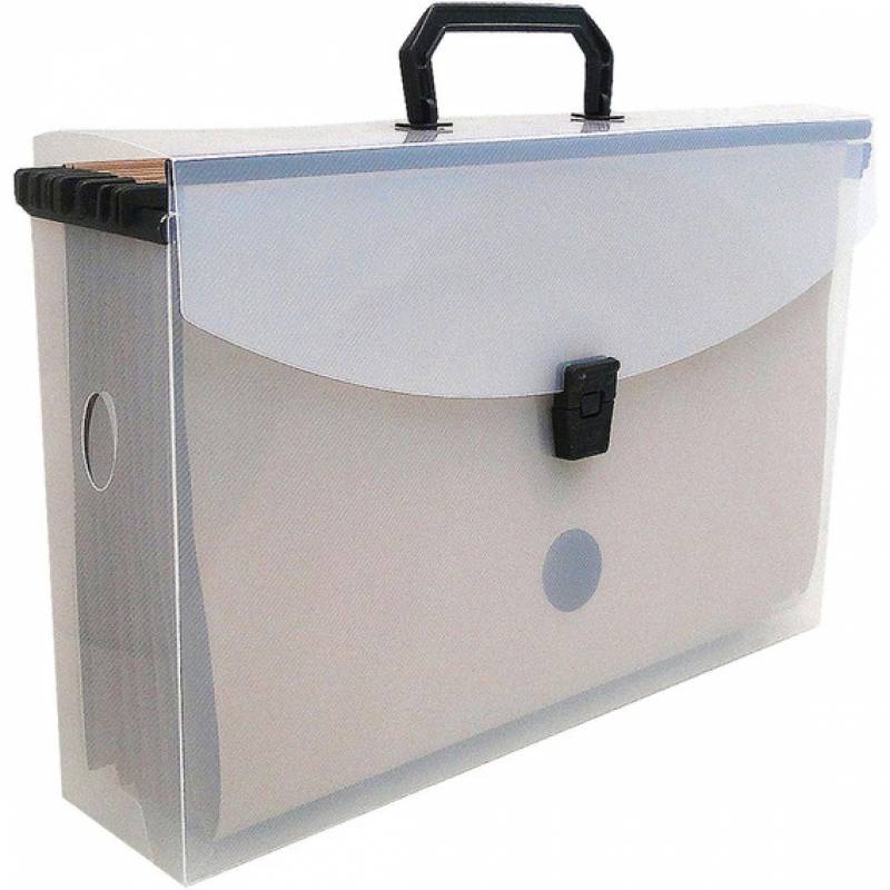 MALETA ARQUIVO C/ 6 PASTAS SUSPENSAS CRISTAL - ACP ACP