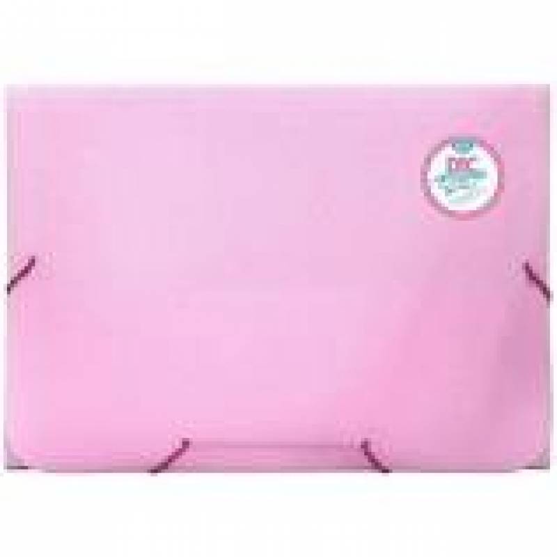 PASTA SANFONADA A4 C/ 12 DIVISÓRIAS ROSA BREEZE - DAC DAC