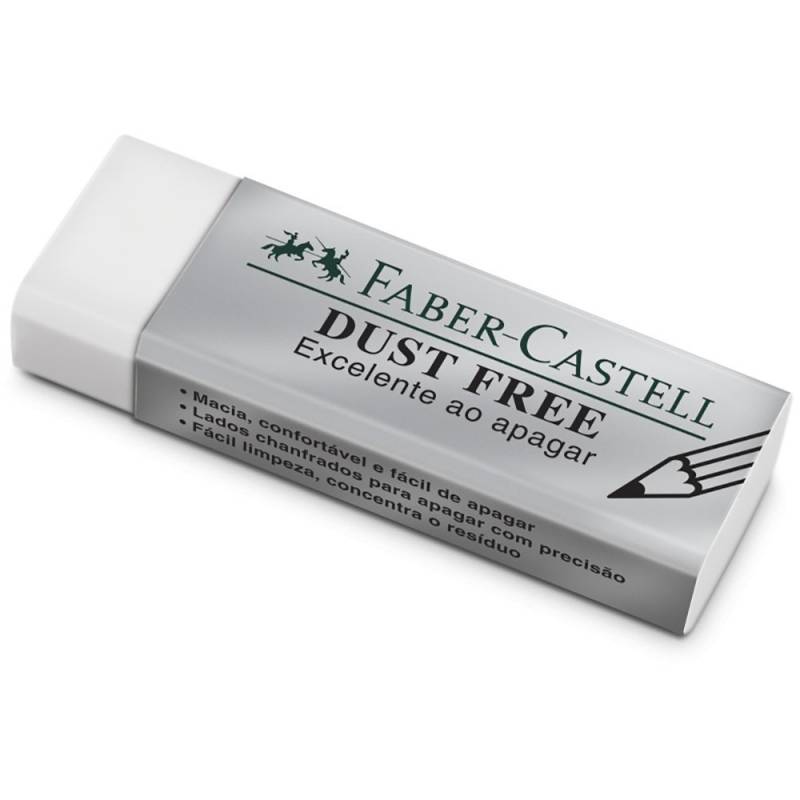 BORRACHA C/ CAPA DUST FREE BRANCA PEQUENA - FABER CASTELL FABER CASTELL