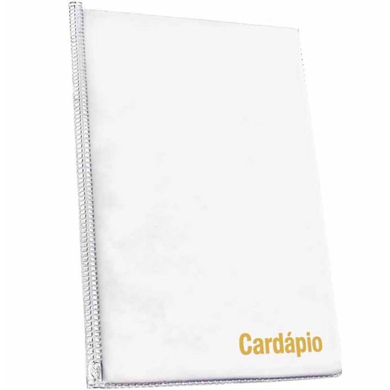 CARDÁPIO EM PVC BRANCO - DAC DAC