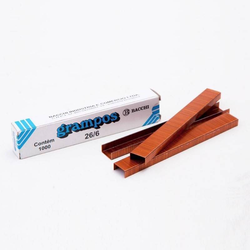 GRAMPO 26/6 C/ 1.000 Unid. COBREADO - BACCHI BACCHI