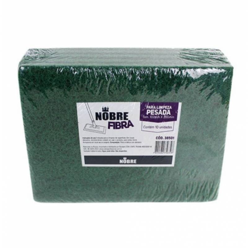 FIBRA P/ LIMPEZA PESADA 102x260mm  - NOBRE NOBRE