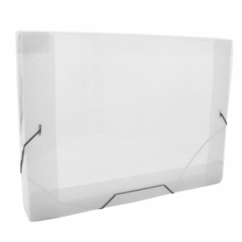 PASTA ABA ELÁSTICO OFÍCIO 335x245x30mm CRISTAL- ACP ACP