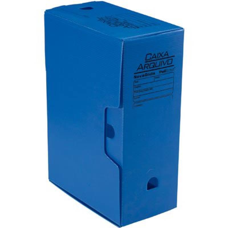 ARQUIVO MORTO PLÁSTICO 250x130x350mm AZUL - POLIBRAS POLIBRAS
