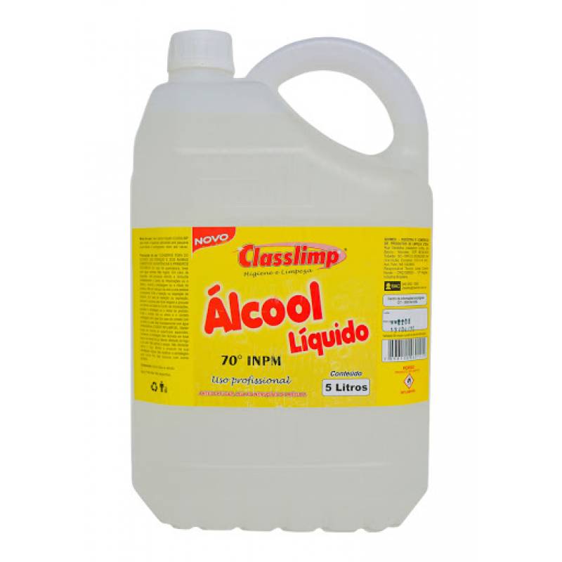ALCOOL LÍQUIDO 70% 5L - CLASSLIMP CLASSLIMP