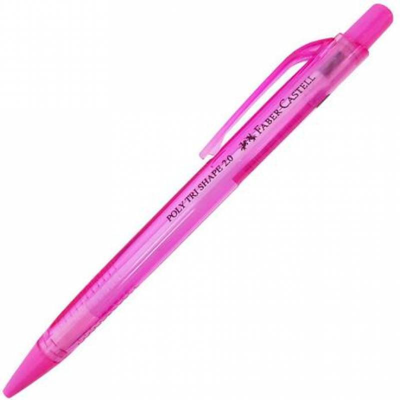 LAPISEIRA 2.0mm TRI SHAPE ROSA - FABER CASTELL FABER CASTELL