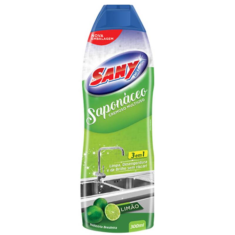 SAPONÁCEO CREMOSO 300ml LIMÃO SANY SANY_MIX