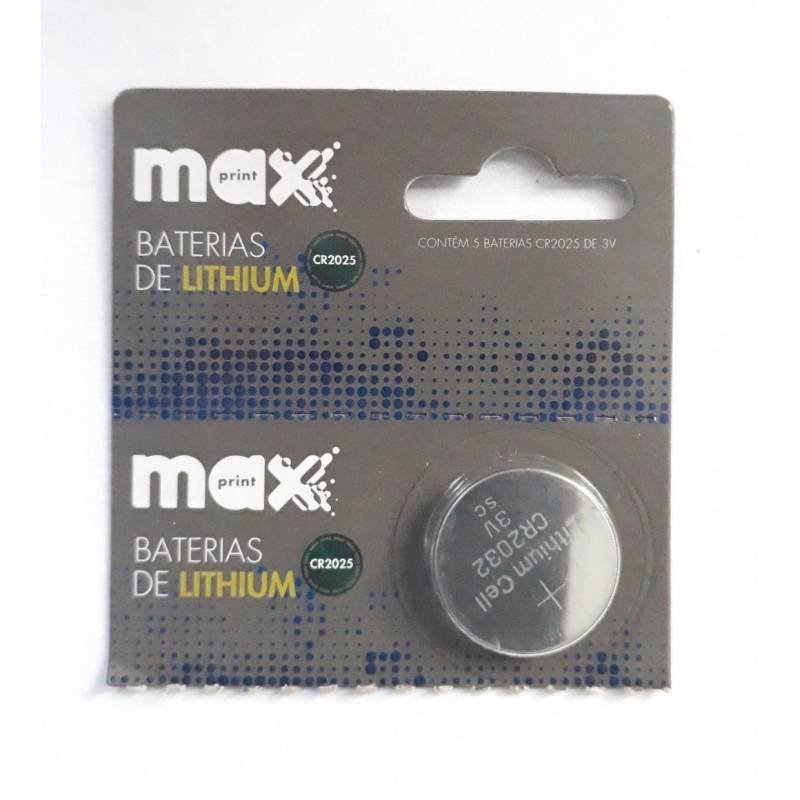 BATERIA DE LÍTIO 3V CR2025 - MAXPRINT MAXPRINT