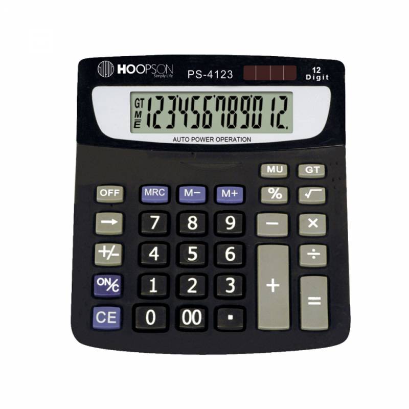 CALCULADORA DE MESA PS-4123 12 DIGITOS - HOOPSON hoopson