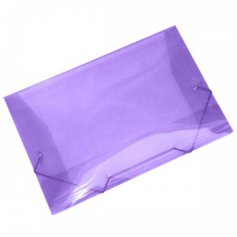 PASTA ABA ELÁSTICO MINI 250x165x20mm LILÁS - ACP ACP