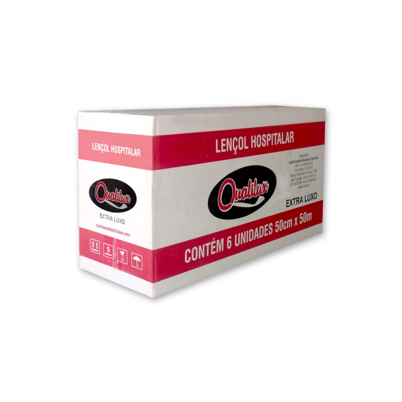 LENÇOL HOSPITALAR 50cm x 50cm C/  06 Unid. - QUALILUX QUALILUX