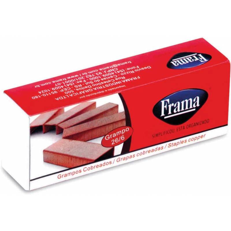 GRAMPO 26/6 C/ 5000 Unid. COBREADO - FRAMA FRAMA