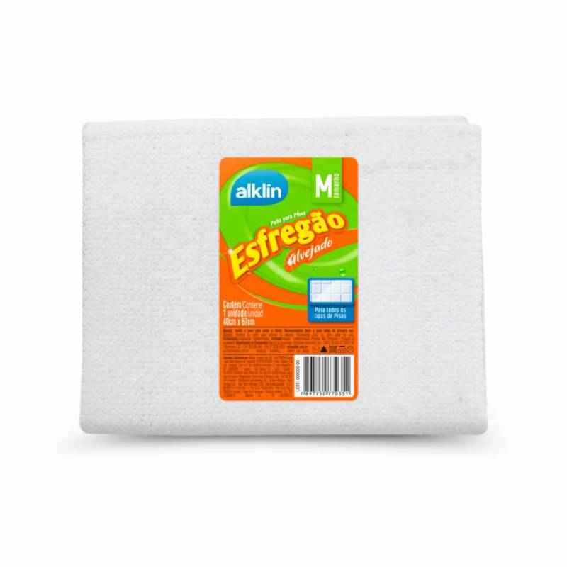ESFREGÃO ALVEJADO M 40cm X 67cm ALKLIN ALKLIN
