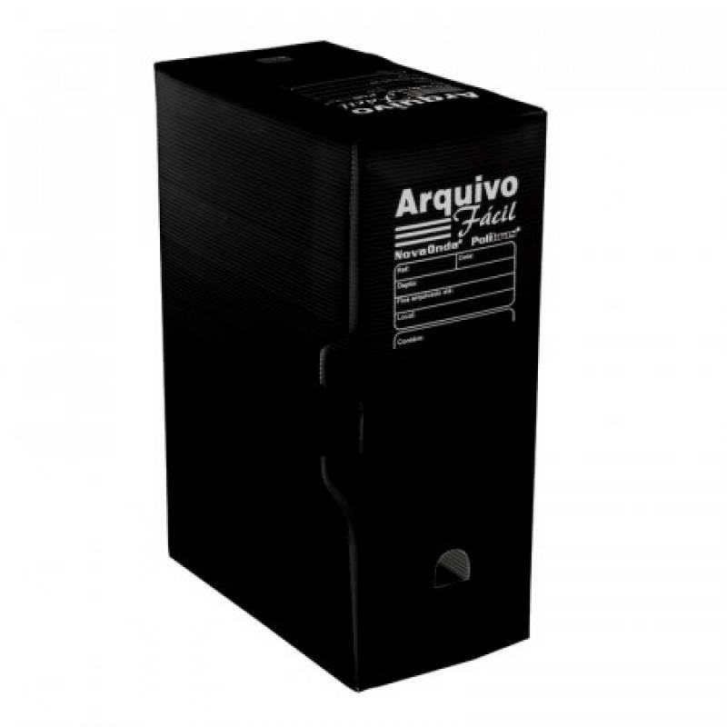 ARQUIVO MORTO PLÁSTICO 250x130x350mm PRETO - POLIBRAS POLIBRAS