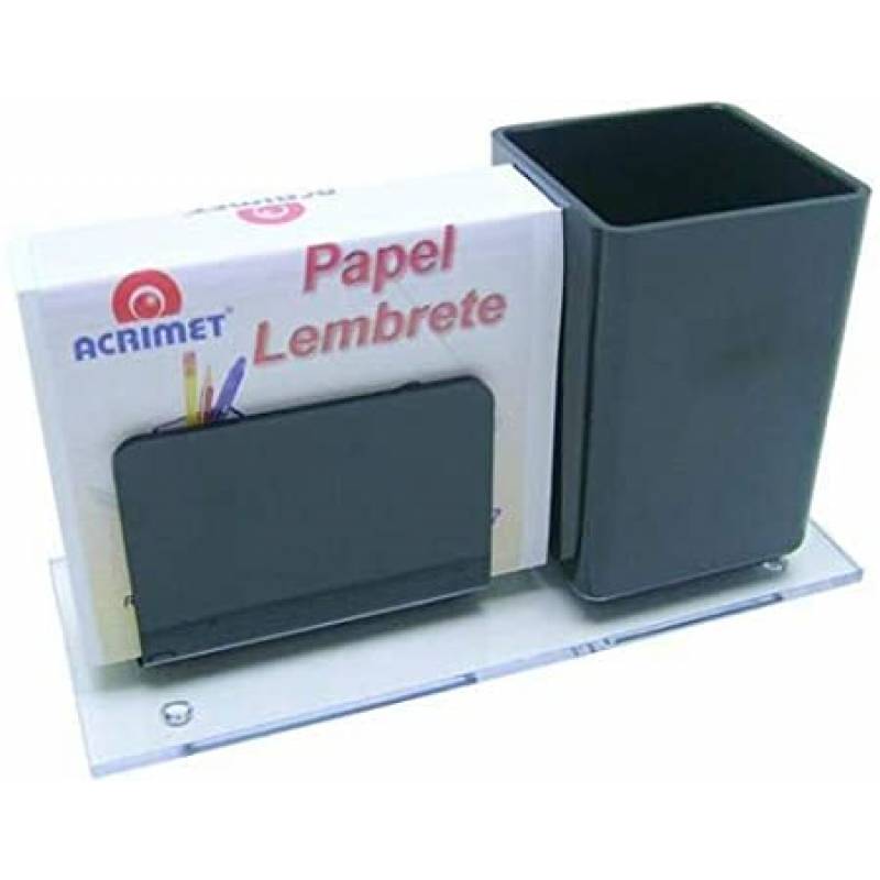 PORTA LÁPIS C/ LEMBRETE PRETO - ACRIMET ACRIMET