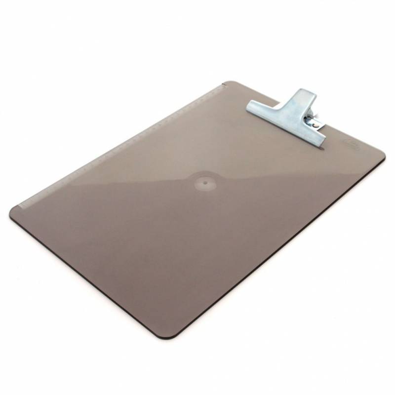 PRANCHETA ACRÍLICA 1/2 OFÍCIO PRENDENDOR DE METAL FUME - ACR ACRIMET