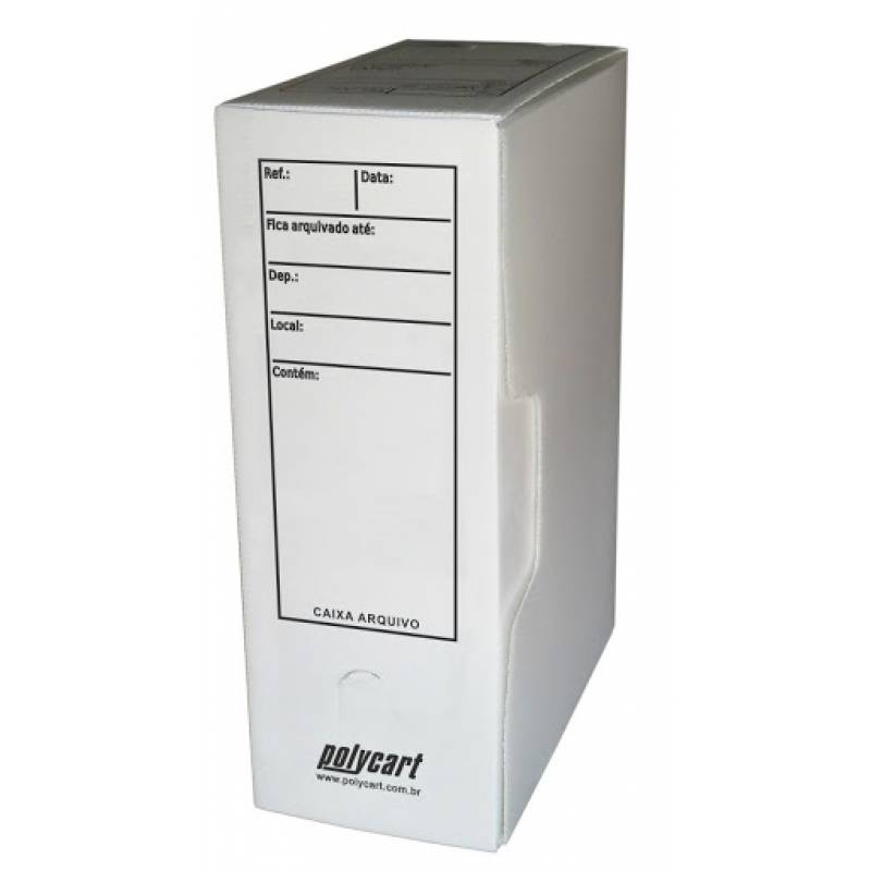 ARQUIVO MORTO PLÁSTICO 250x130x350mm BRANCO - POLYCART POLYCART