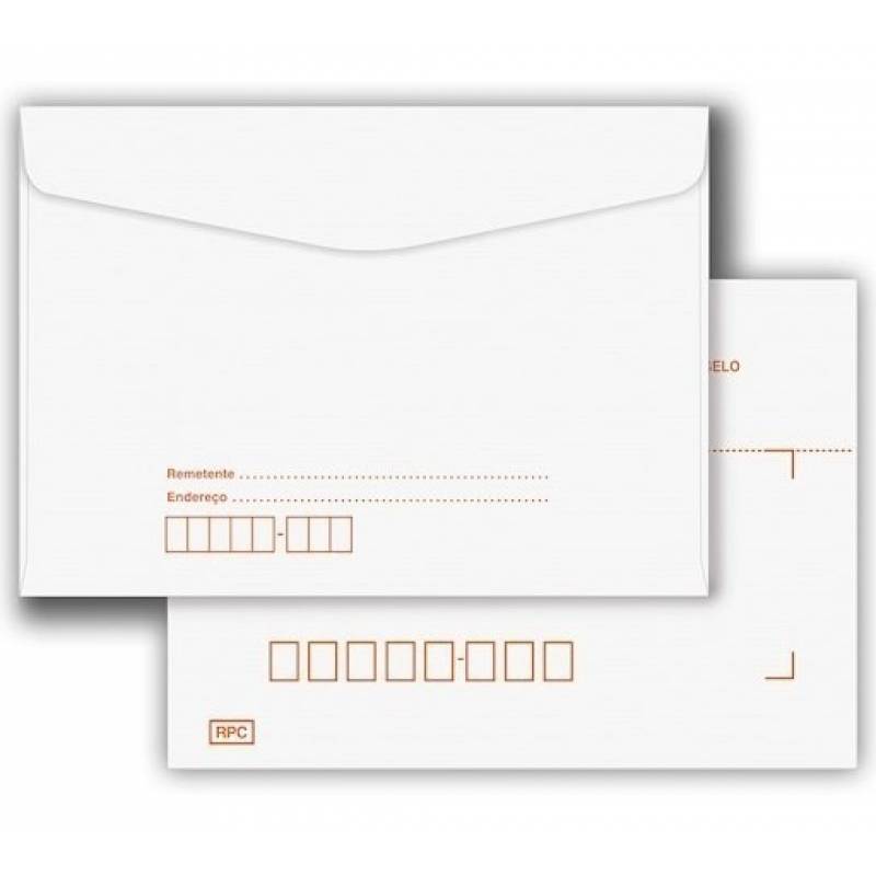 ENVELOPE CARTA BRANCO C/ RPC 114x162mm (Unidade) - FORONI FORONI
