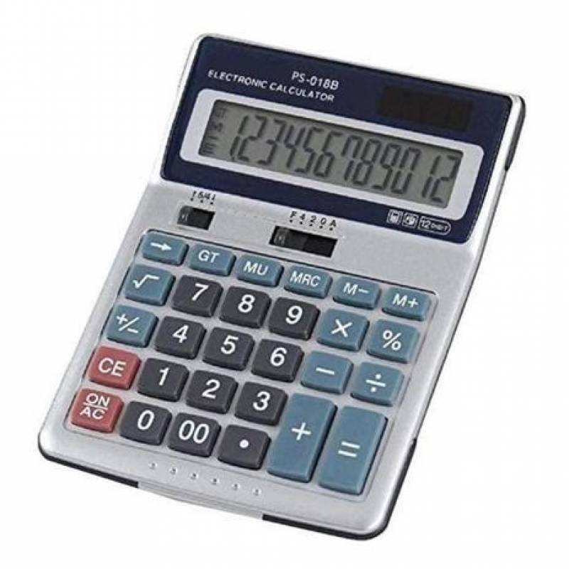 CALCULADORA DE MESA 12 DIGITOS PS-018B - HOOPSON hoopson