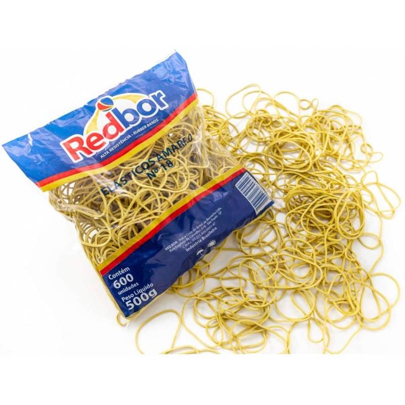 ELÁSTICO AMARELO Nº.18 500g - REDBOR REDBOR