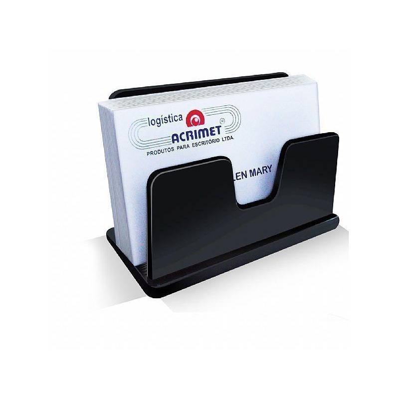 PORTA CARTÃO DE VISITA PRETO - ACRIMET ACRIMET