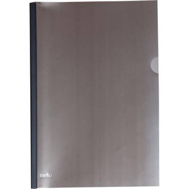 PASTA CANALETA A4 230x310x7mm FUMÊ - DELLO DELLO