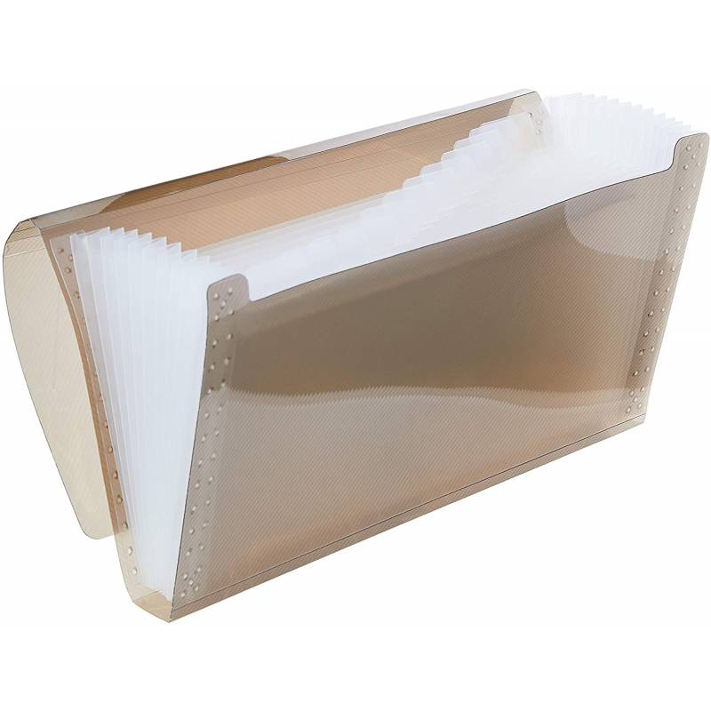 PASTA SANFONADA CHEQUE C/ 12 DIVISÓRIAS FUME - ACP  ACP