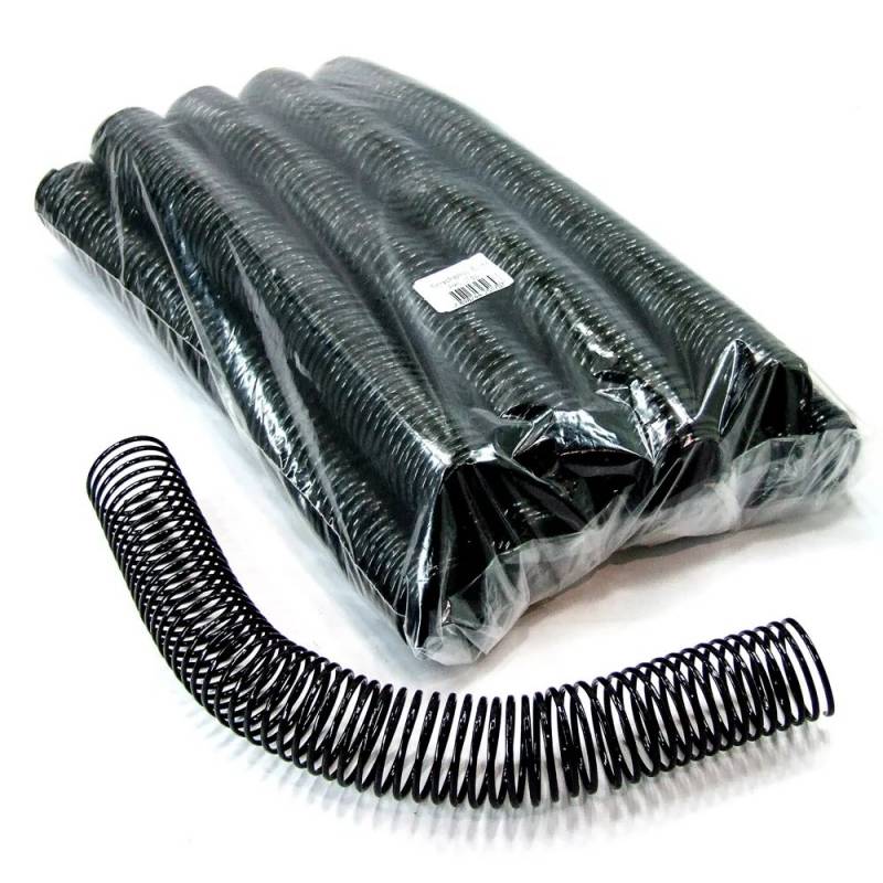 ESPIRAL PLÁSTICO 29mm PRETO C/ 36 Unid. - PLASPIRAL  PLASPIRAL