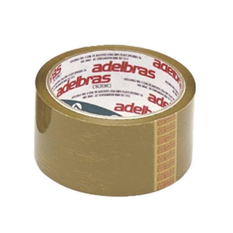 FITA ADESIVA 48mmx50m MARROM QUALITAPE - ADELBRAS ADELBRAS