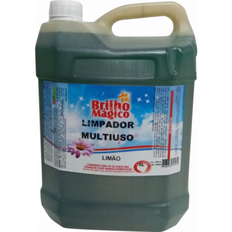 LIMPADOR MULTIUSO 5L LIMÃO - BRILHO MÁGICO AMDM BRILHO MÁGICO