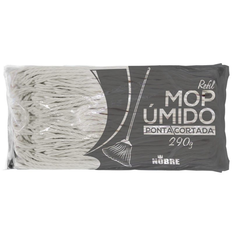 REFIL MOP ÚMIDO PONTA CORTADA 290g - NOBRE NOBRE