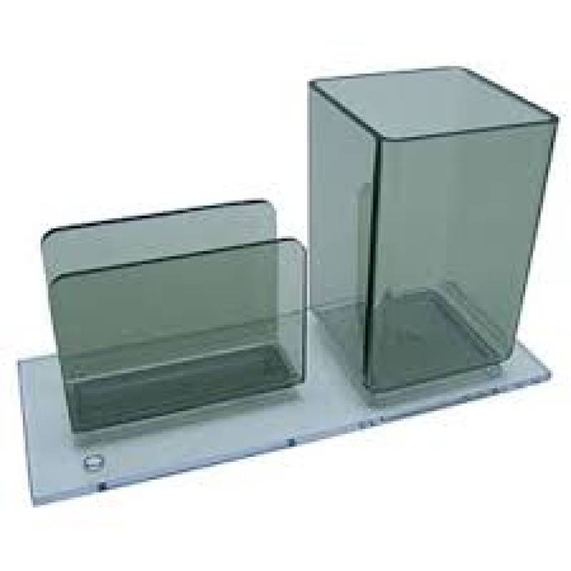 PORTA LÁPIS C/ LEMBRETE FUMÊ - ACRIMET ACRIMET