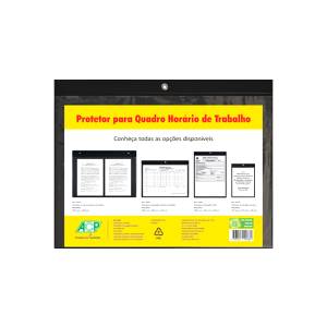 PORTA QUADRO HORÁRIO DE TRABALHO 230x335X20mm PRETO - ACP
