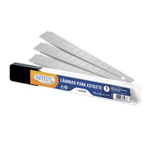 LÂMINA ESTREITA PARA ESTILETE C/ 10 Unid. - BRW