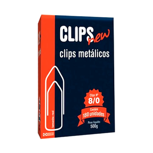 CLIPS 8/0 cx. c/ 180 Unid. - NEW