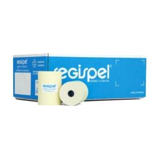 BOBINA TÉRMICA 57mm X 22m Amarela c/ 30 Unidades REGISPEL 