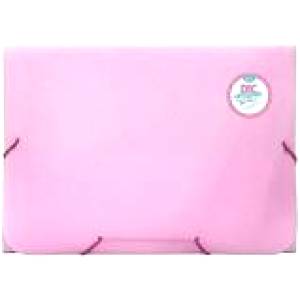 PASTA SANFONADA A4 C/ 12 DIVISÓRIAS ROSA BREEZE - DAC