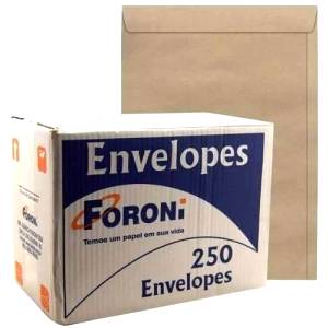 ENVELOPE SACO KRAFT 260x360mm CX. C/ 250 Unid. - FORONI