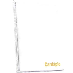 CARDÁPIO EM PVC BRANCO - DAC