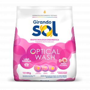 LAVA ROUPAS EM PÓ 4kg ROSA FLORAL - GIRANDO SOL 