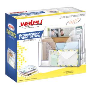 ORGANIZADOR TRIPLO OFFICE CRISTAL - WALEU