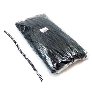 ESPIRAL PLÁSTICO 07mm PRETO C/ 100 Unid. - PLASPIRAL 