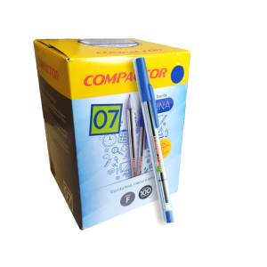 CANETA ESFEROGRÁFICA 0.7mm AZUL C/ 100 Unid. - COMPACTOR