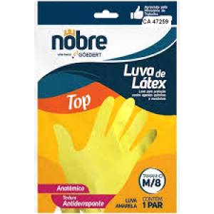 Luva Látex Multiuso Amarela M Nobre