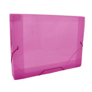 PASTA ABA ELÁSTICO OFÍCIO 335x245x40mm ROSA- ACP