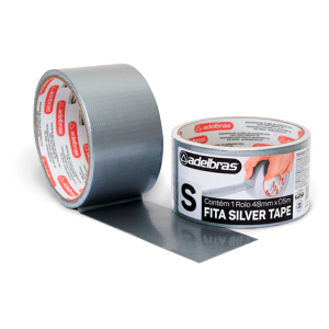 FITA MULTI USO SILVER TAPE 48mmx5m PRATA - ADELBRAS