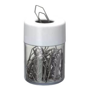 PORTA CLIPS C/ IMÃ BRANCO/CRISTAL - ACRIMET