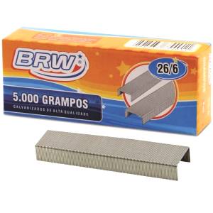 GRAMPO 26/6 C/ 5000 Unid. Galvanizado - BRW