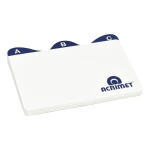 INDICE AZ PARA FICHAS 3x5 - ACRIMET
